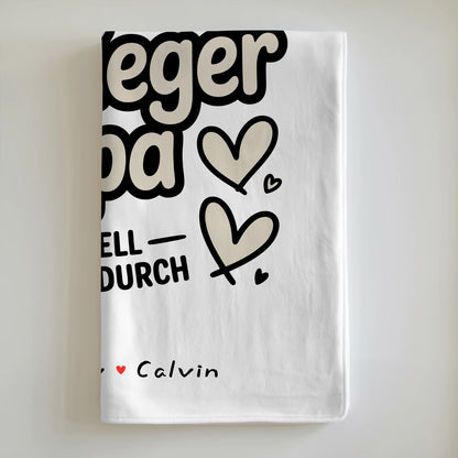 Namensdecke Schwiegerpapa Fotocollage Weltbester Schwiegerpapa Offiziell Geprüft Durch 6