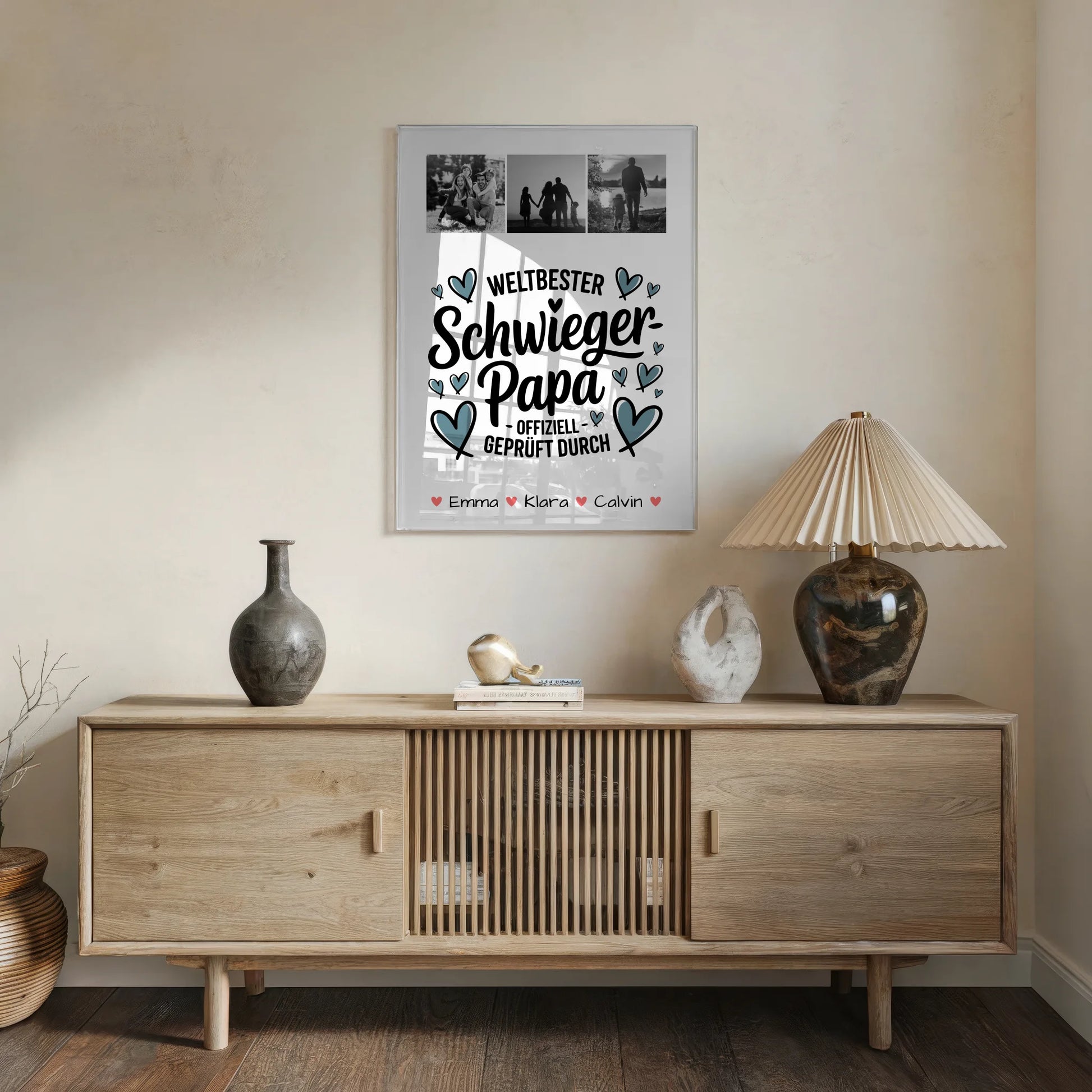 Foto Acrylglas Geschenk Fotocollage Schwiegerpapa Weltbester Schwiegerpapa Offiziell Geprüft Durch 5
