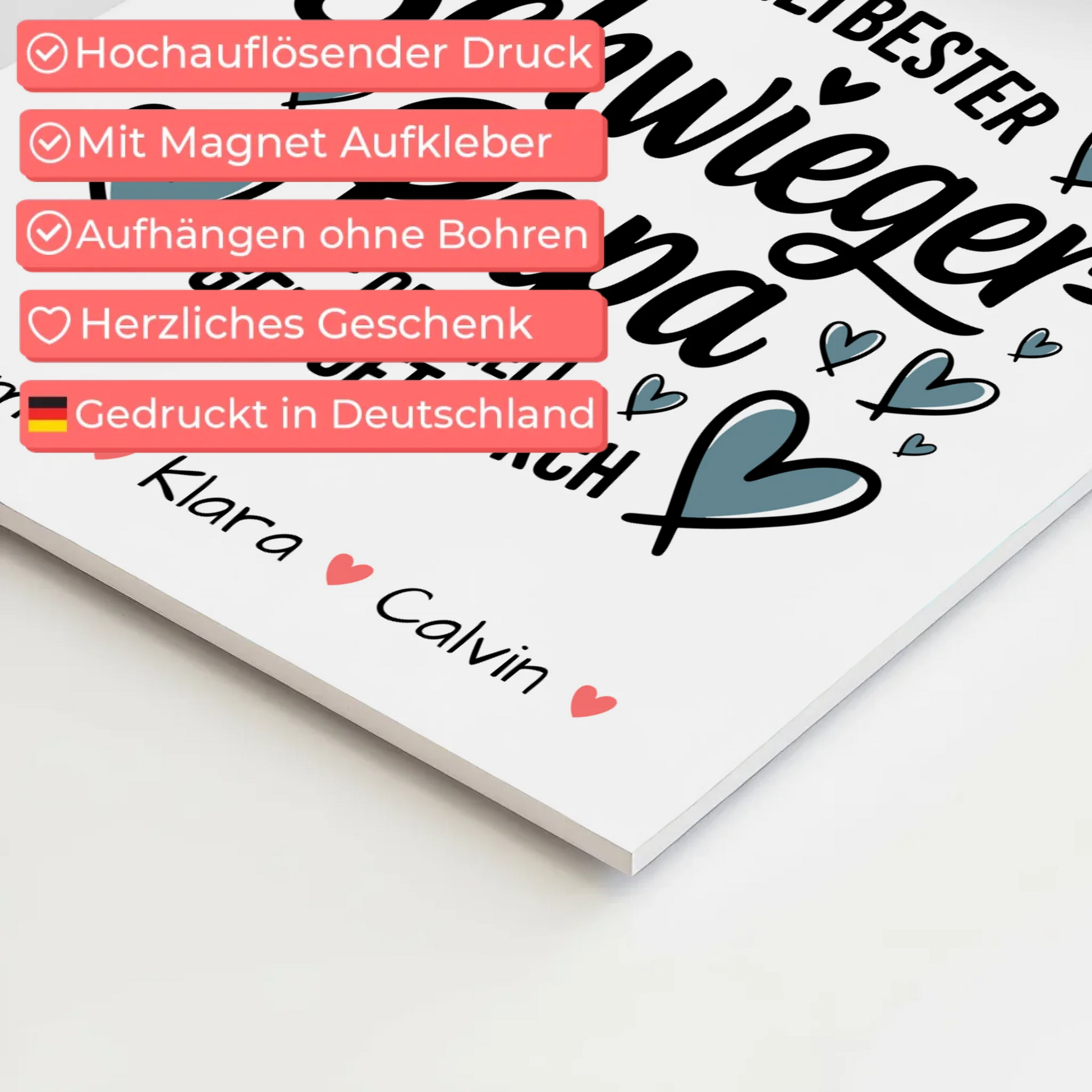 Fotoboard Poster Magnetisch Geschenk Fotocollage Schwiegerpapa Weltbester Schwiegerpapa Offiziell Geprüft Durch 10