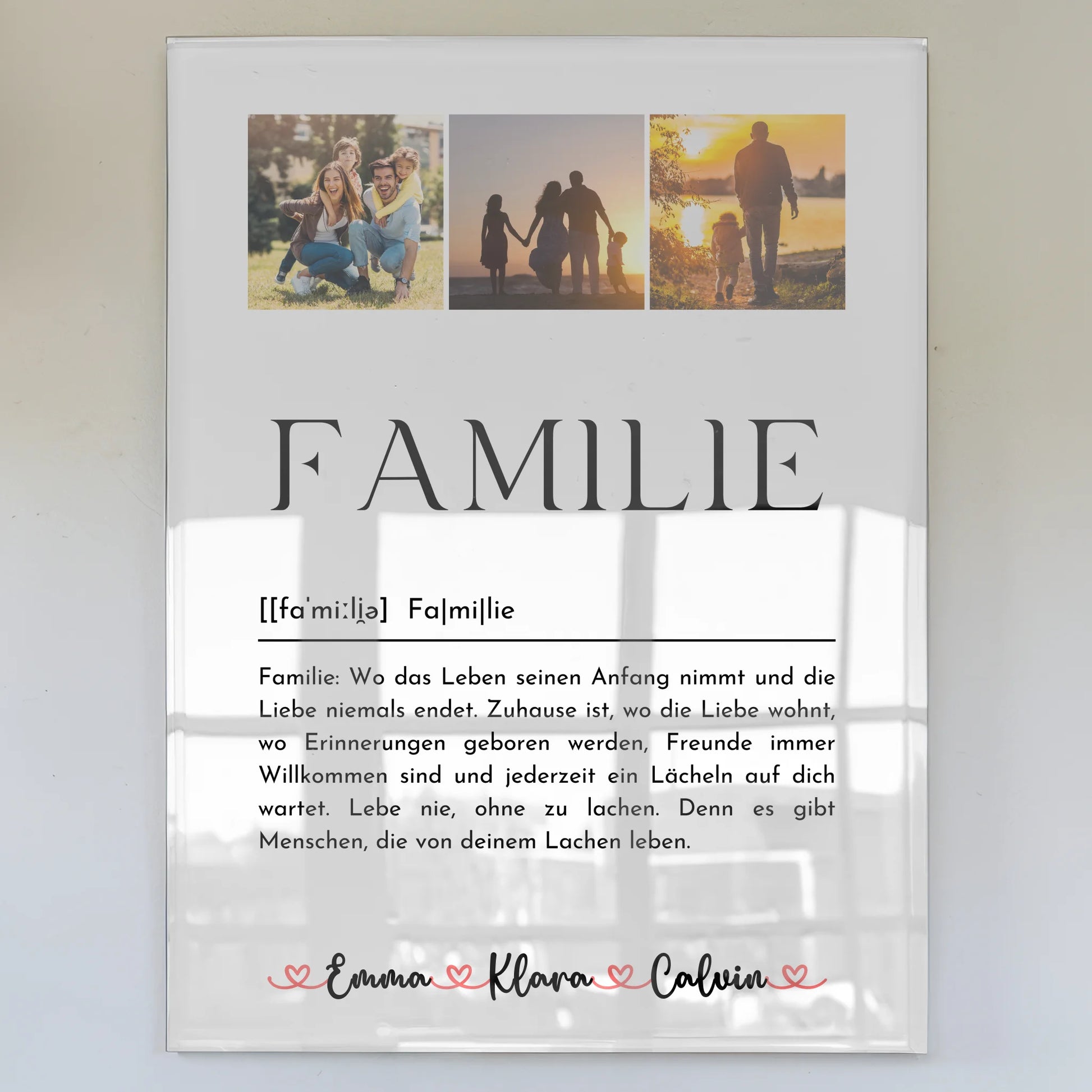 Familienbild Personalisiert mit Fotocollage Familie Definition Familie Geschenkideen 1