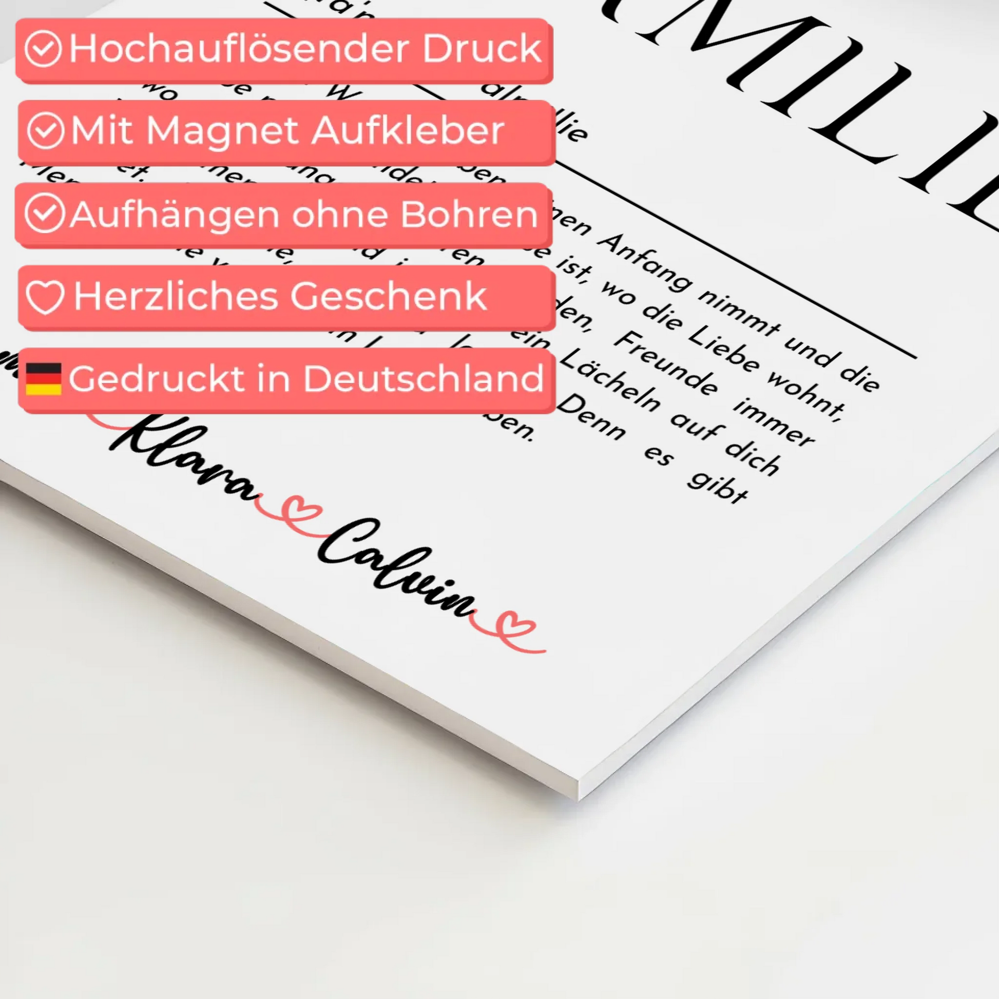 Wandbild Familie Personalisiert Fotocollage Familie Definition Familie Geschenkidee 10