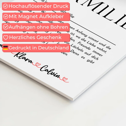 Wandbild Familie Personalisiert Fotocollage Familie Definition Familie Geschenkidee 10