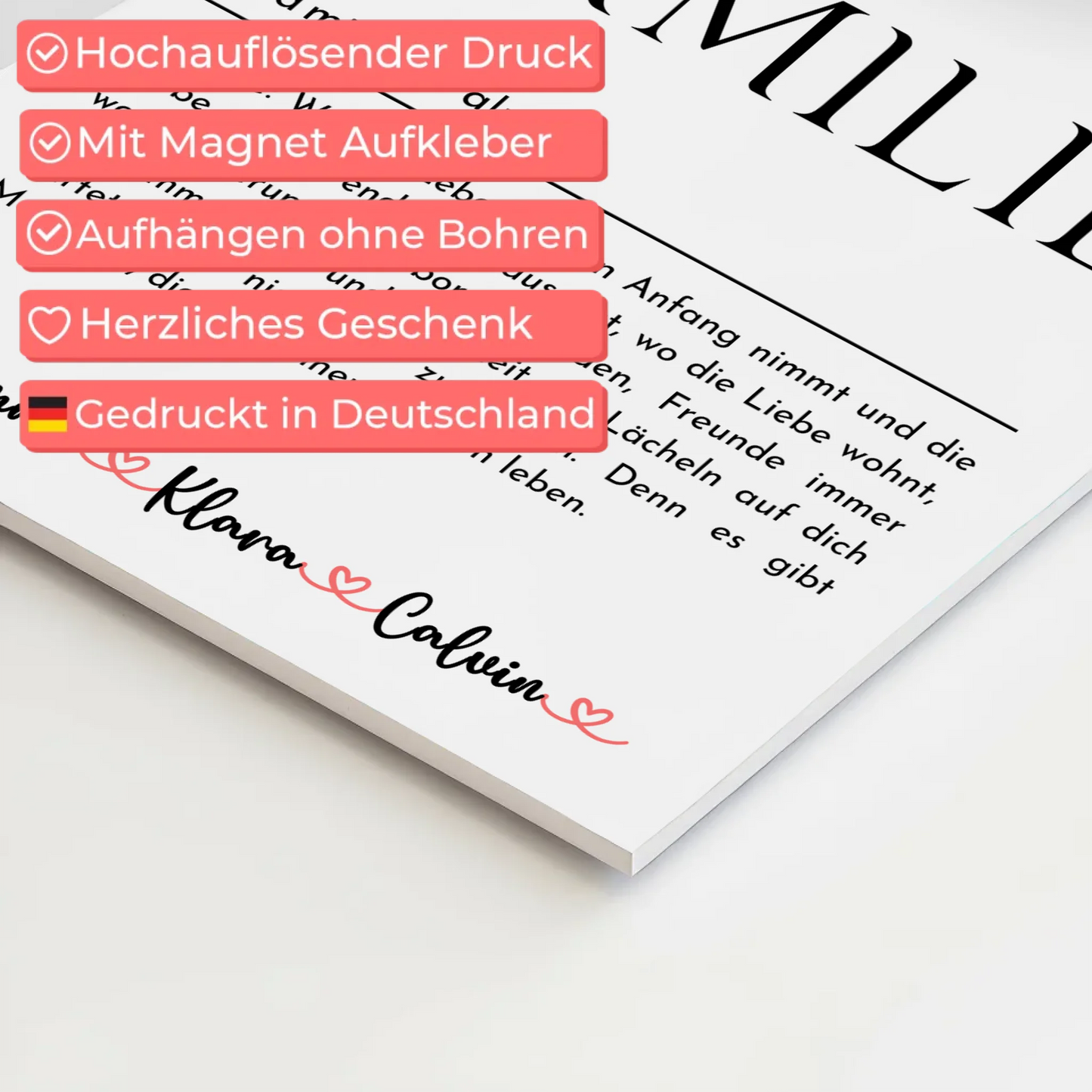 Wandbild Familie Personalisiert Fotocollage Familie Definition Familie Geschenkidee