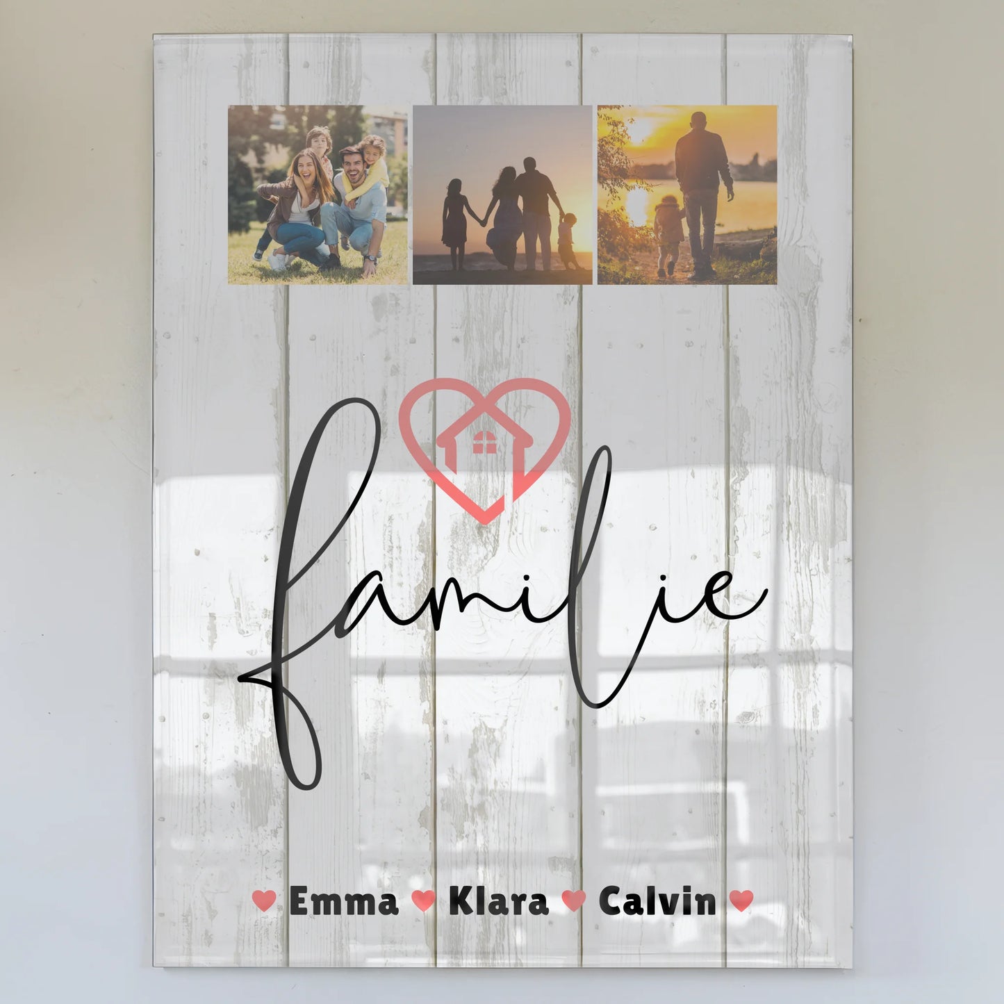 Familienbild Personalisiert Familie Fotocollage Personalisiertes Geschenk 1