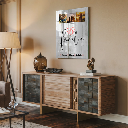 Familienbild Personalisiert Familie Fotocollage Personalisiertes Geschenk 2