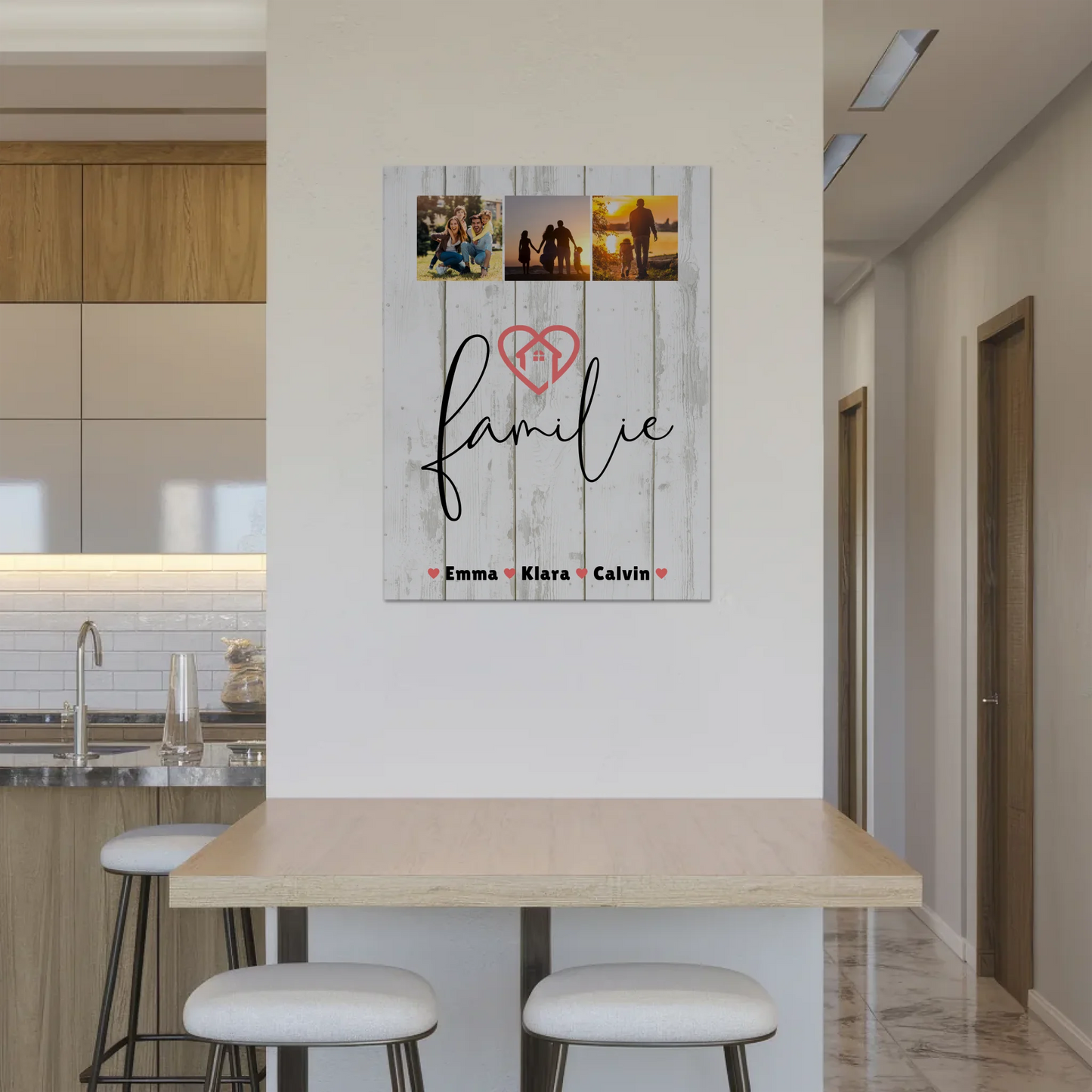 Familienbild Personalisiert Familie Fotocollage Individuelles Geschenk 8