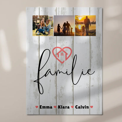 Familienbild Personalisiert Familie Fotocollage Individuelles Geschenk 7