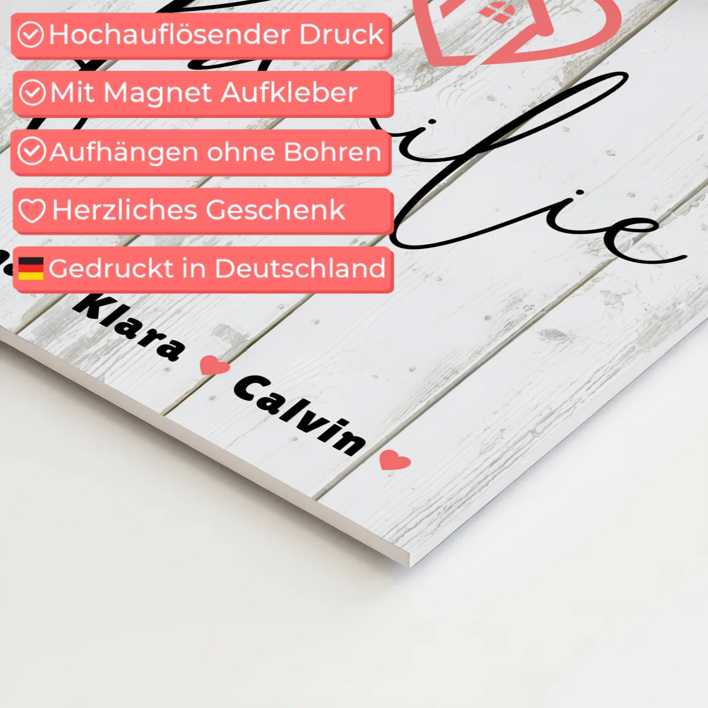 Familienbild Personalisiert Familie Fotocollage Individuelles Geschenk