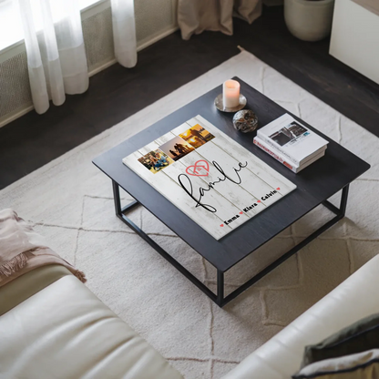 Familienbild Personalisiert Familie Fotocollage Individuelles Geschenk