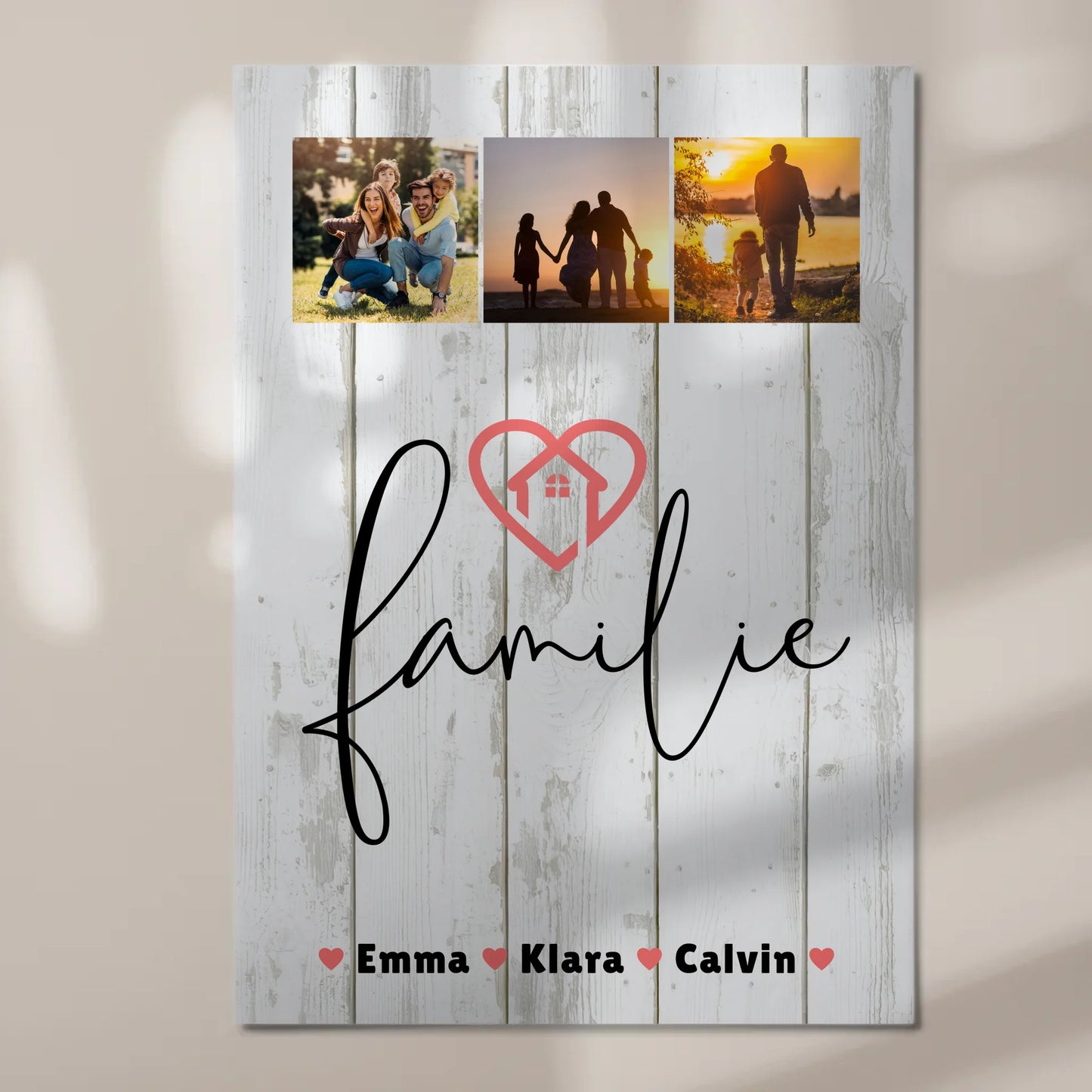 Familienbild Personalisiert Familie Fotocollage Individuelles Geschenk