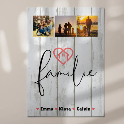 Familienbild Personalisiert Familie Fotocollage Individuelles Geschenk