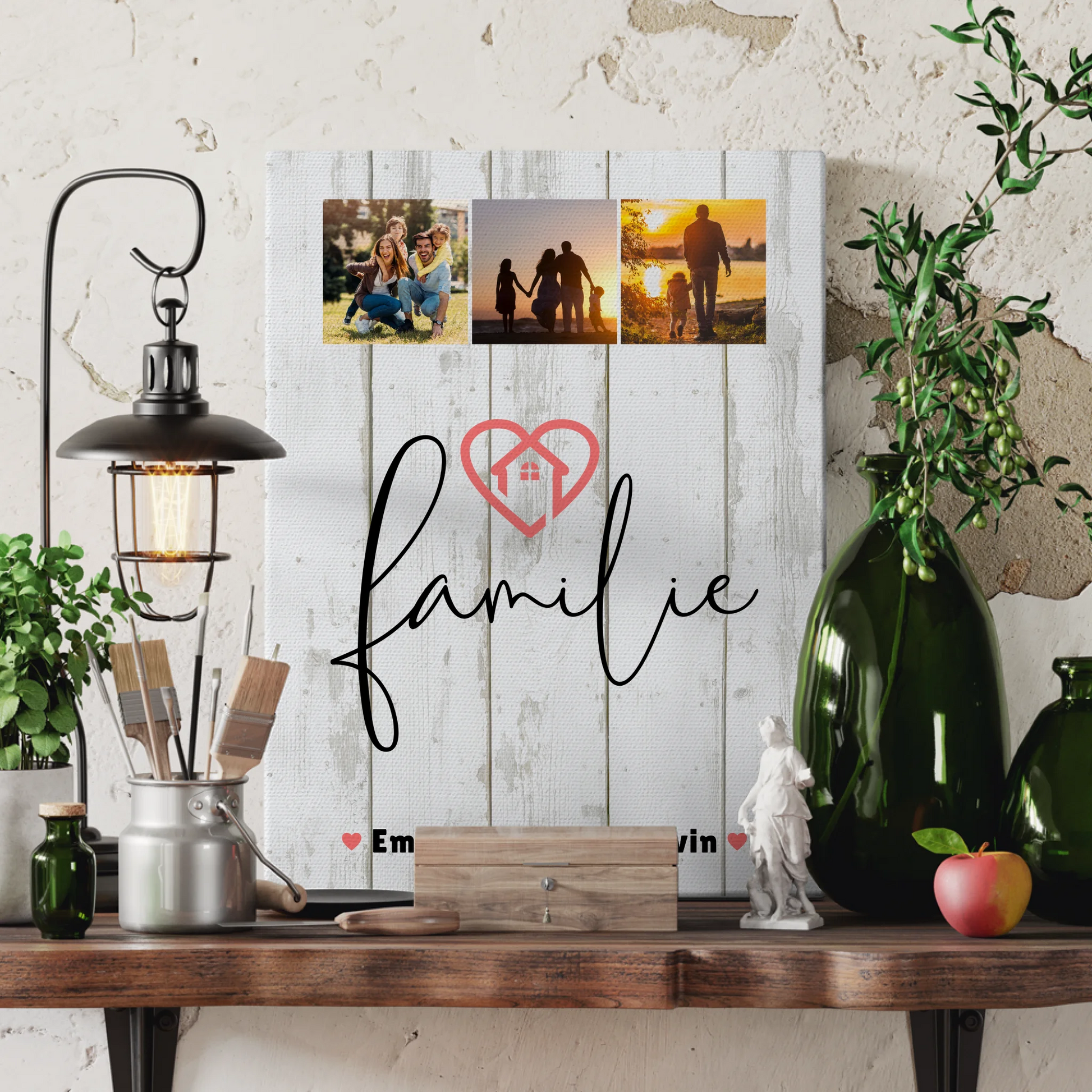 Wandbild Familie Personalisiert mit Familie Fotocollage für dein Zuhause 3