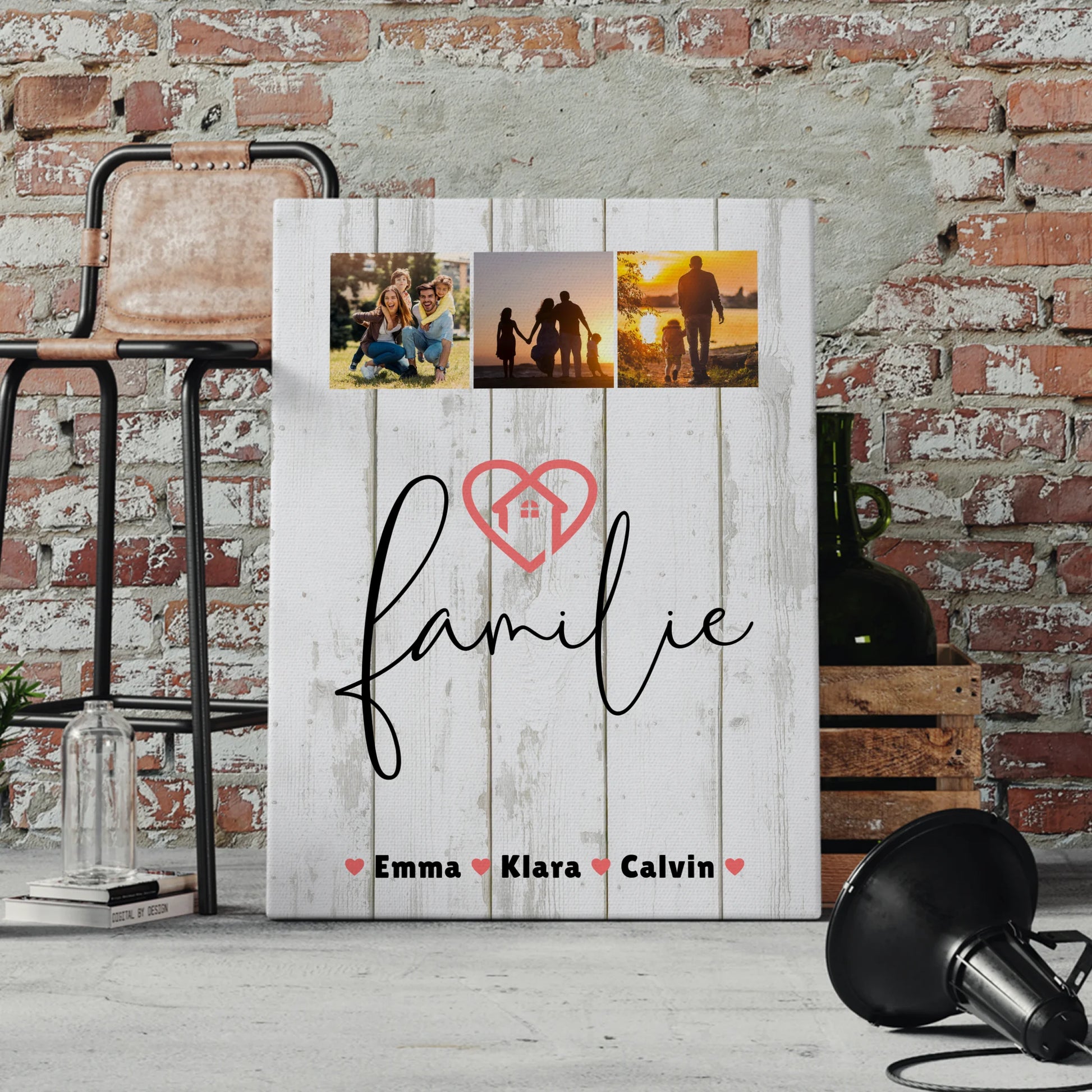 Wandbild Familie Personalisiert mit Familie Fotocollage für dein Zuhause 4