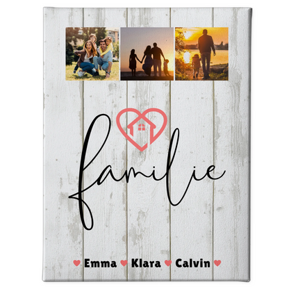 Wandbild Familie Personalisiert mit Familie Fotocollage für dein Zuhause 1