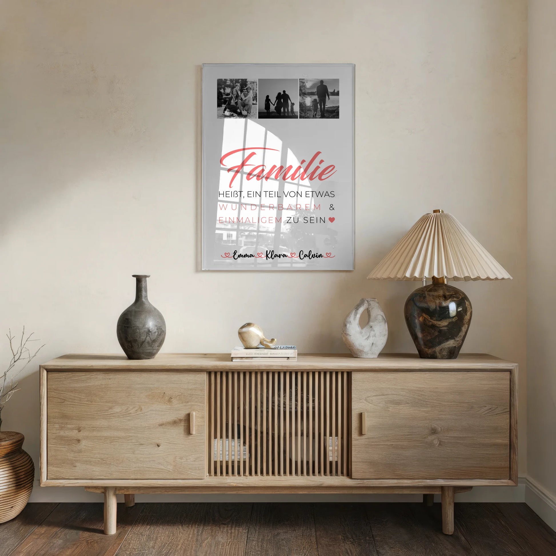 Wandbild Familie Personalisiert Geschenk Fotocollage Familie Familie ist unser kleines Wunder 5