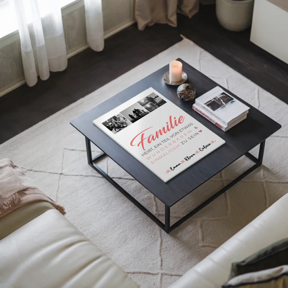 Wandbild Familie Personalisiert Geschenk Fotocollage Familie ist unser kleines Wunder