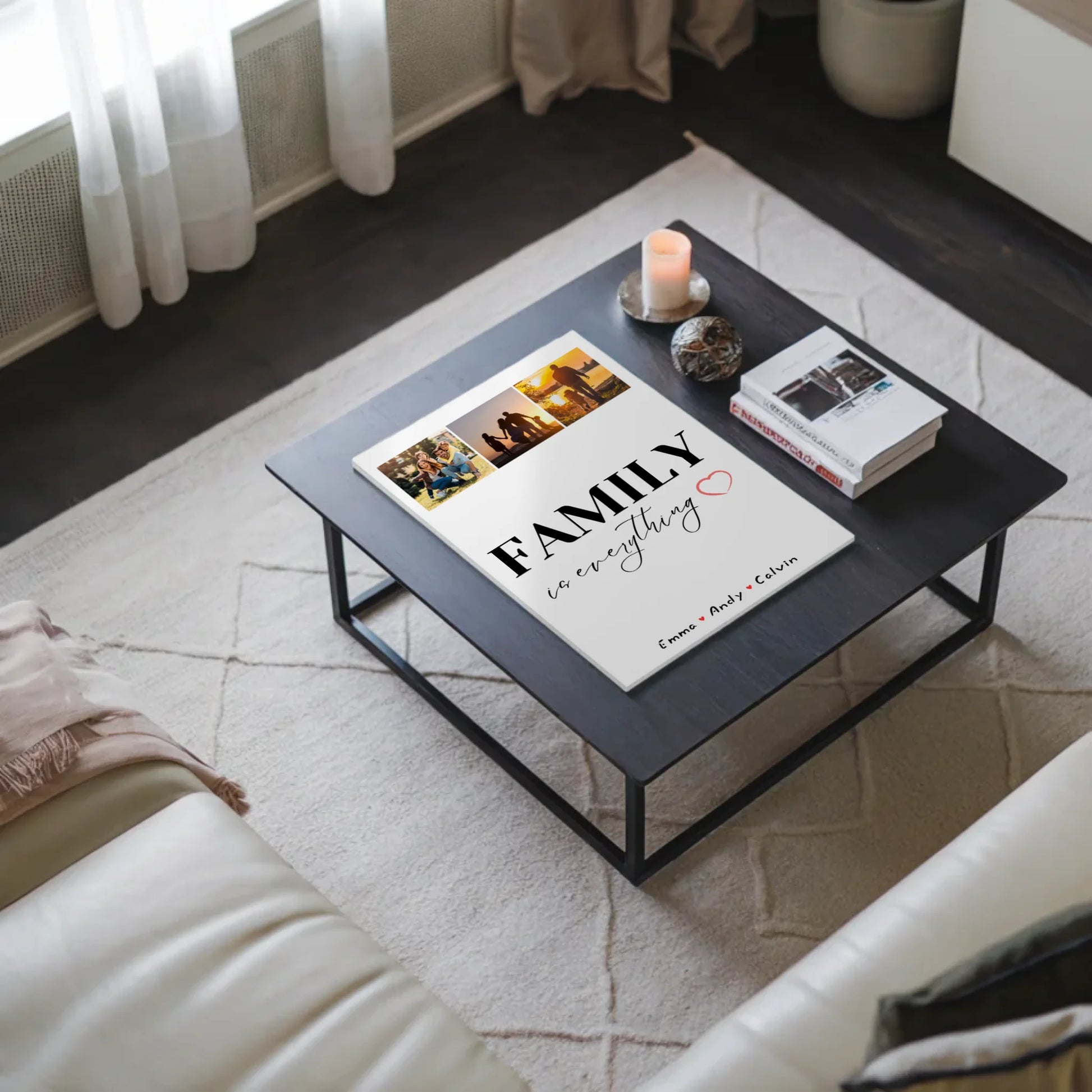 Personalisiertes Wandbild Familie Familie Fotocollage Family Is Everything Geschenke für die Familie 3