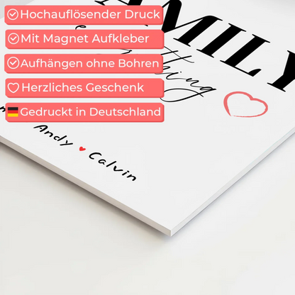 Personalisiertes Wandbild Familie Familie Fotocollage Family Is Everything Geschenke für die Familie