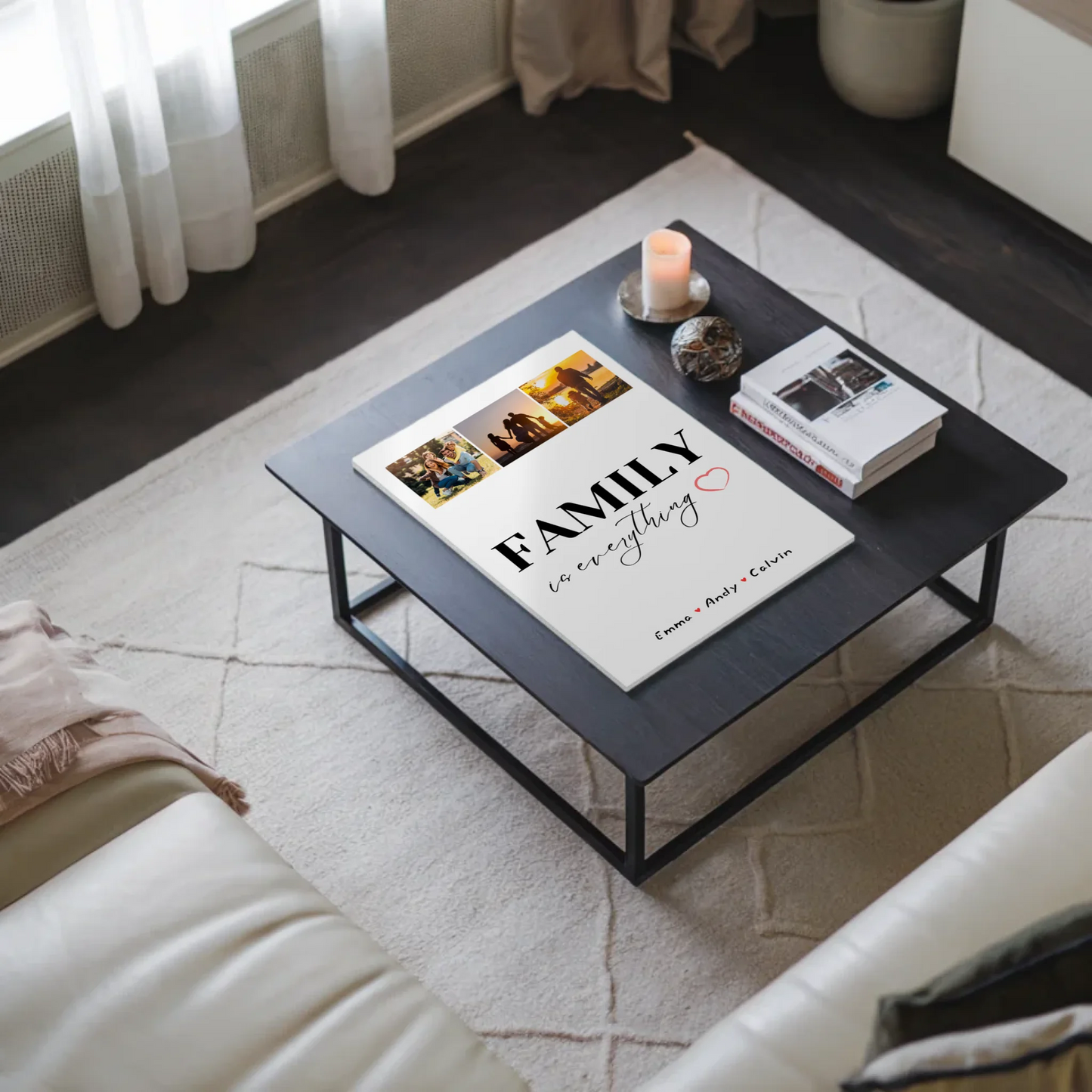 Personalisiertes Wandbild Familie Familie Fotocollage Family Is Everything Geschenke für die Familie