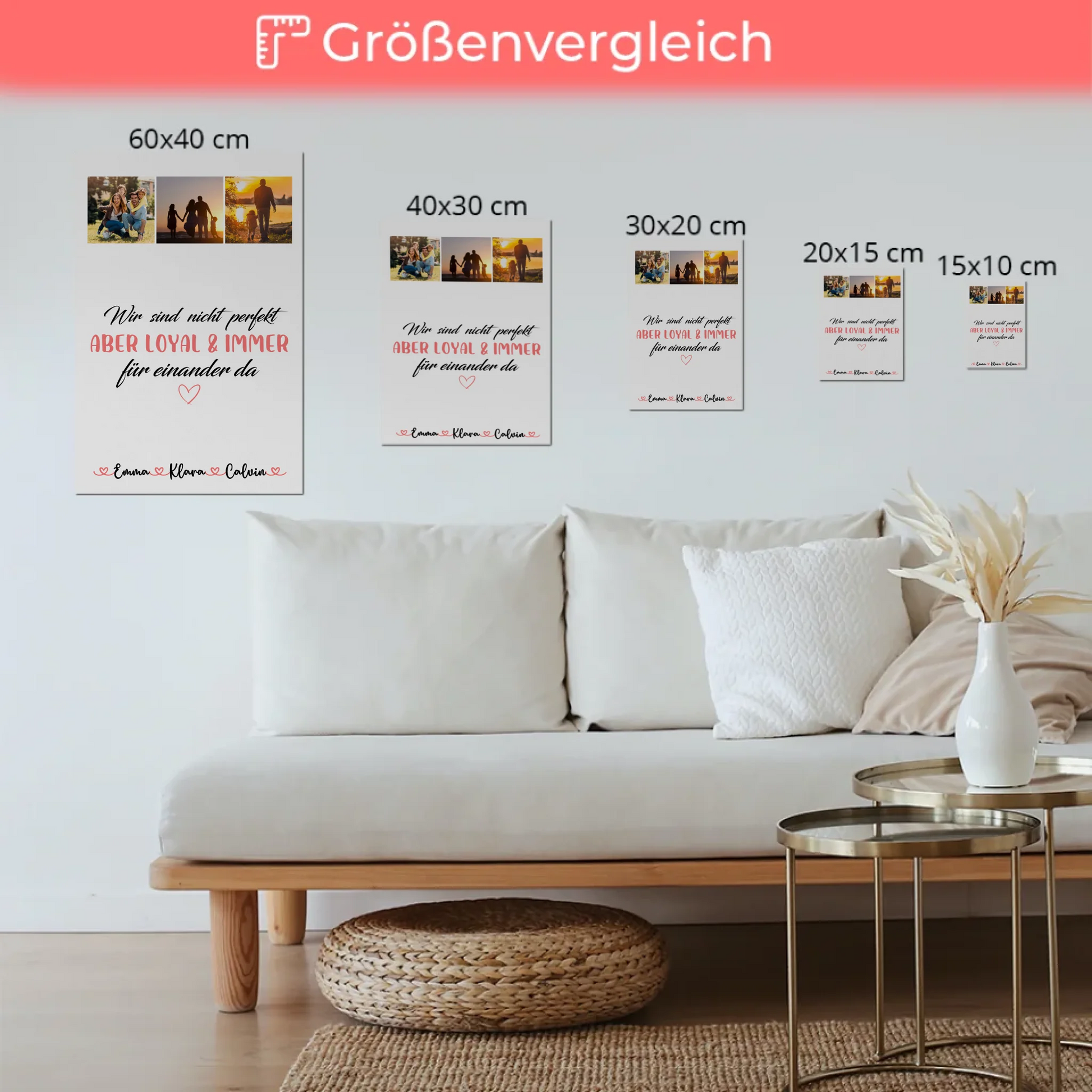 Familienbild Personalisiert Fotocollage Familie Nicht Perfekt Aber Loyal Geschenk 6