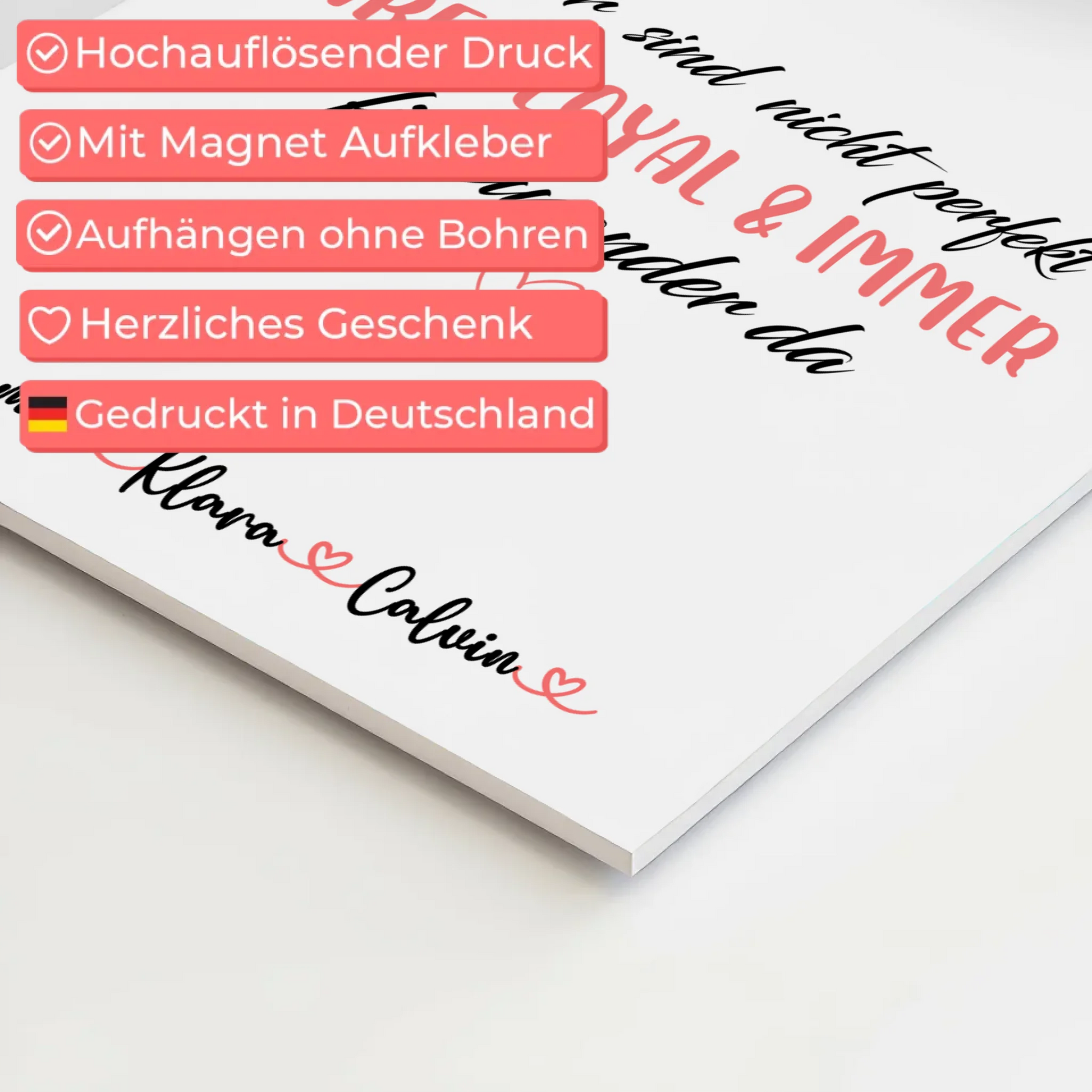 Familienbild Personalisiert Fotocollage Familie Nicht Perfekt Aber Loyal Geschenk 10