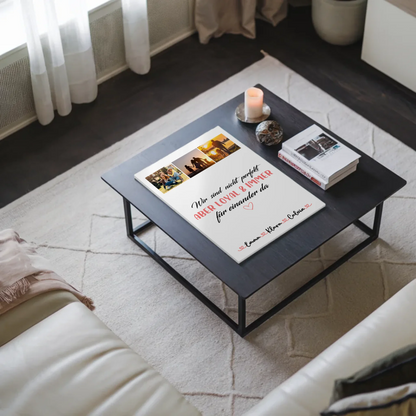 Familienbild Personalisiert Fotocollage Familie Nicht Perfekt Aber Loyal Geschenk