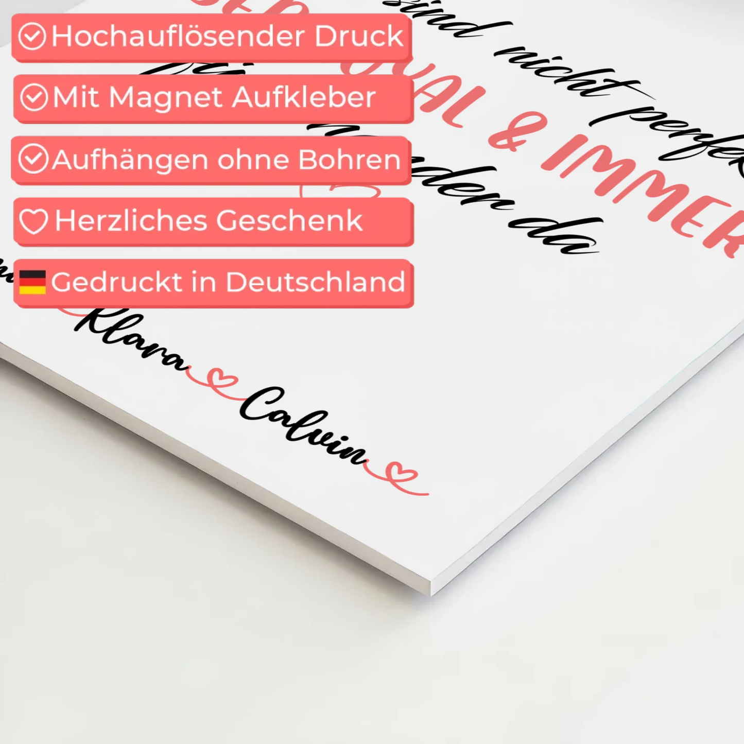 Familienbild Personalisiert Fotocollage Familie Nicht Perfekt Aber Loyal Geschenk