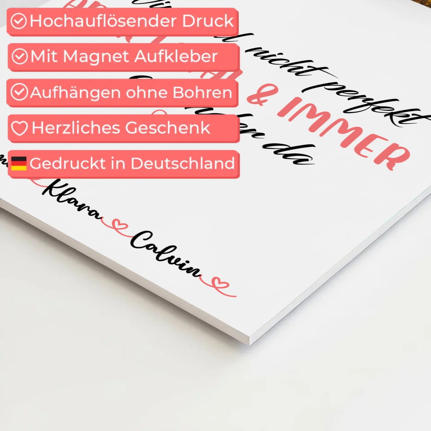 Familienbild Personalisiert Fotocollage Familie Nicht Perfekt Aber Loyal Geschenk