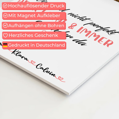 Familienbild Personalisiert Fotocollage Familie Nicht Perfekt Aber Loyal Geschenk