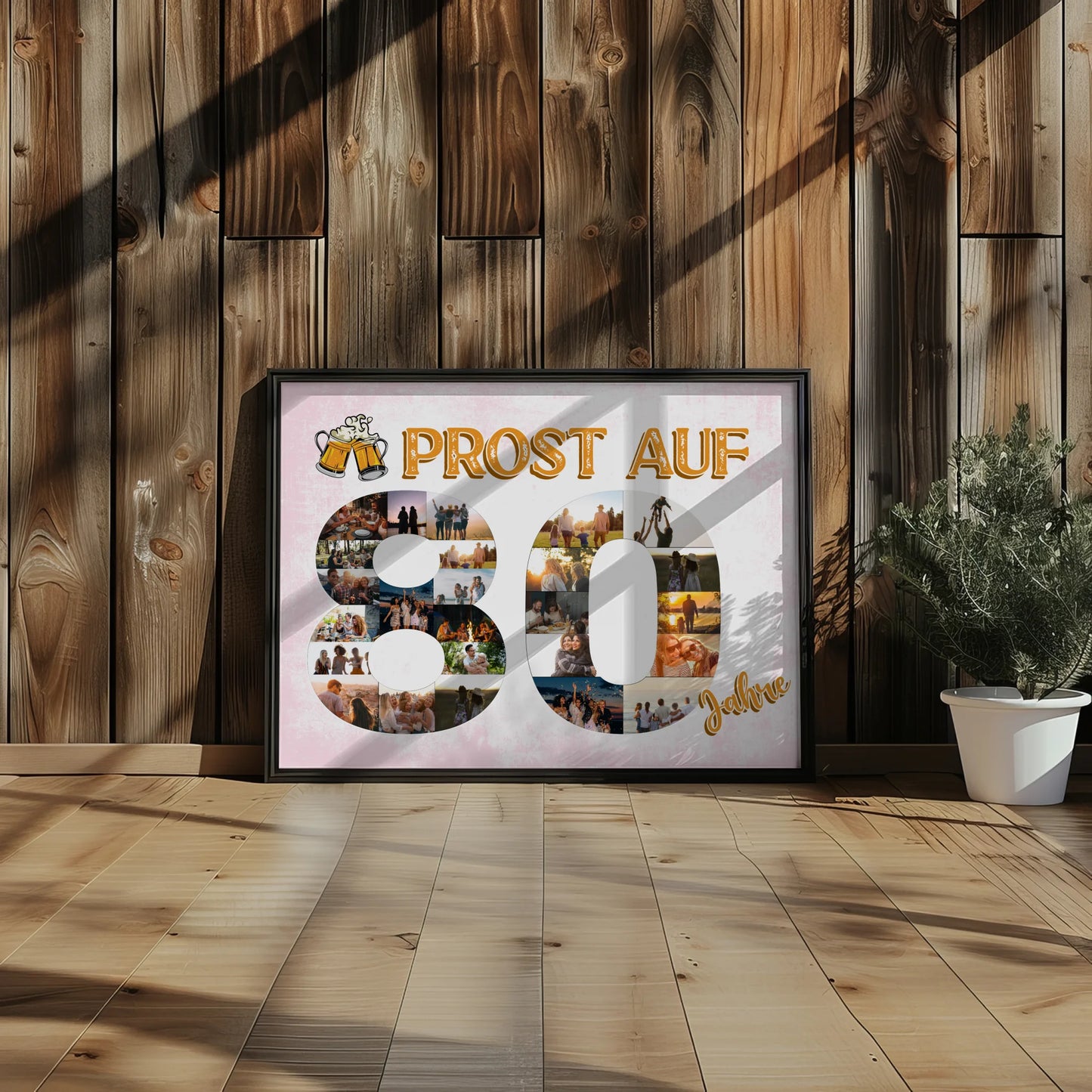 Poster als Geschenkidee Prost Auf 80 Geburtstag Für Männer Bier