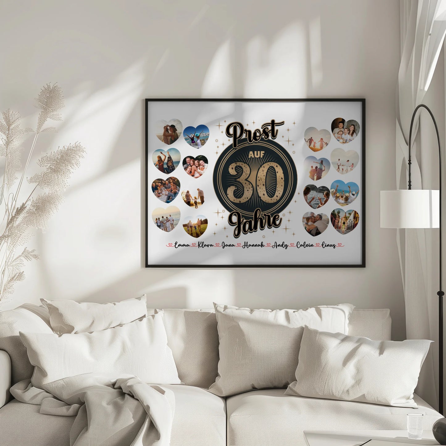 Poster personalisiert Prost auf 30 Geburtstag Vintage