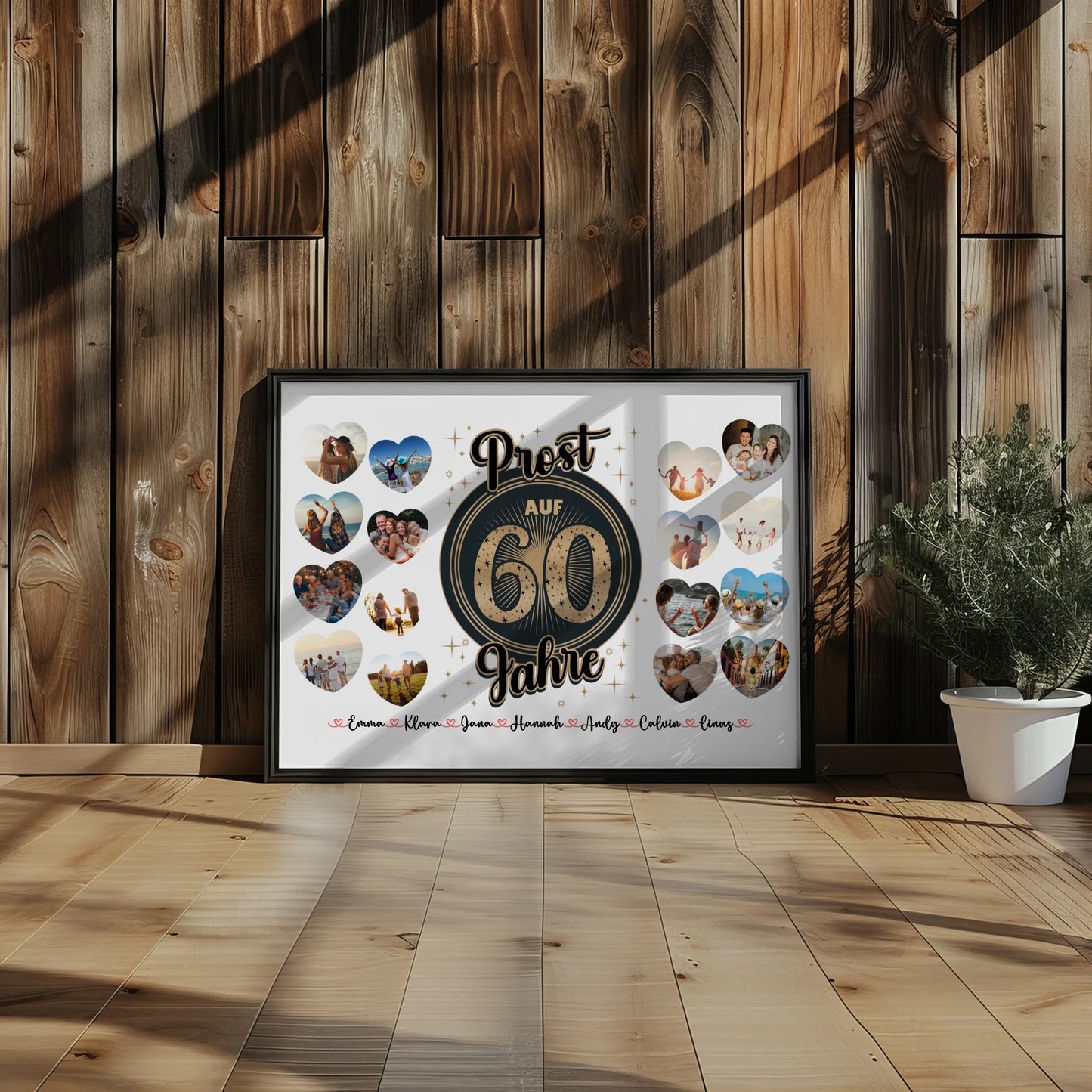 Individuelles Poster Prost auf 60 Geburtstag Vintage