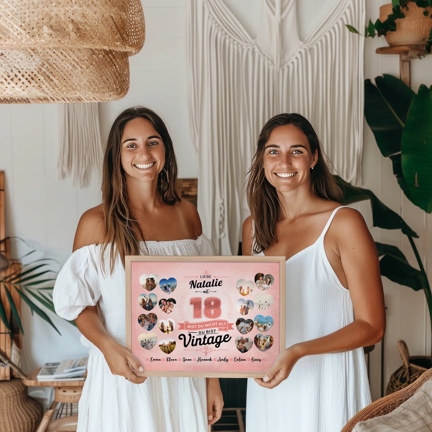 Geschenkposter individuell 18 Geburstag Nicht alt sondern Vintage mit Name