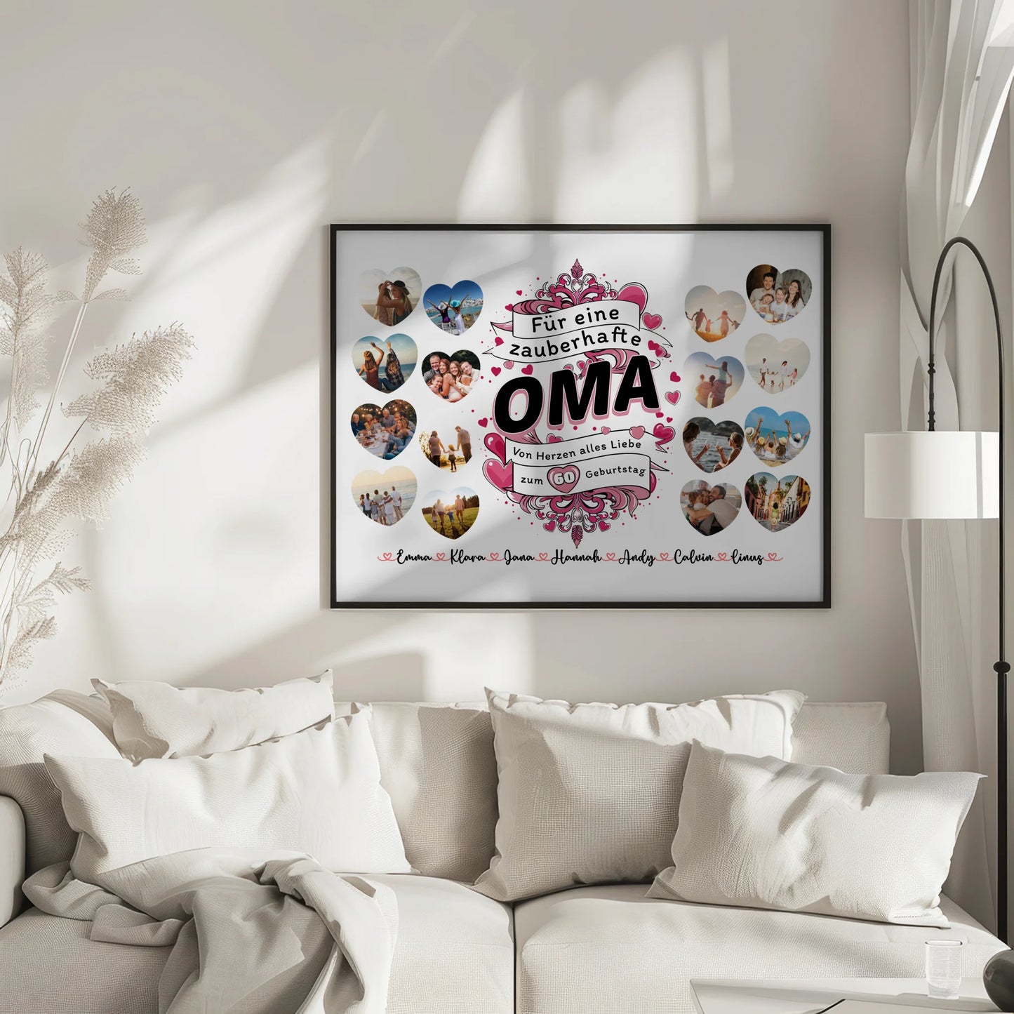 Eigenes Design Poster Geburtstag Zauberhafte Oma Alter änderbar