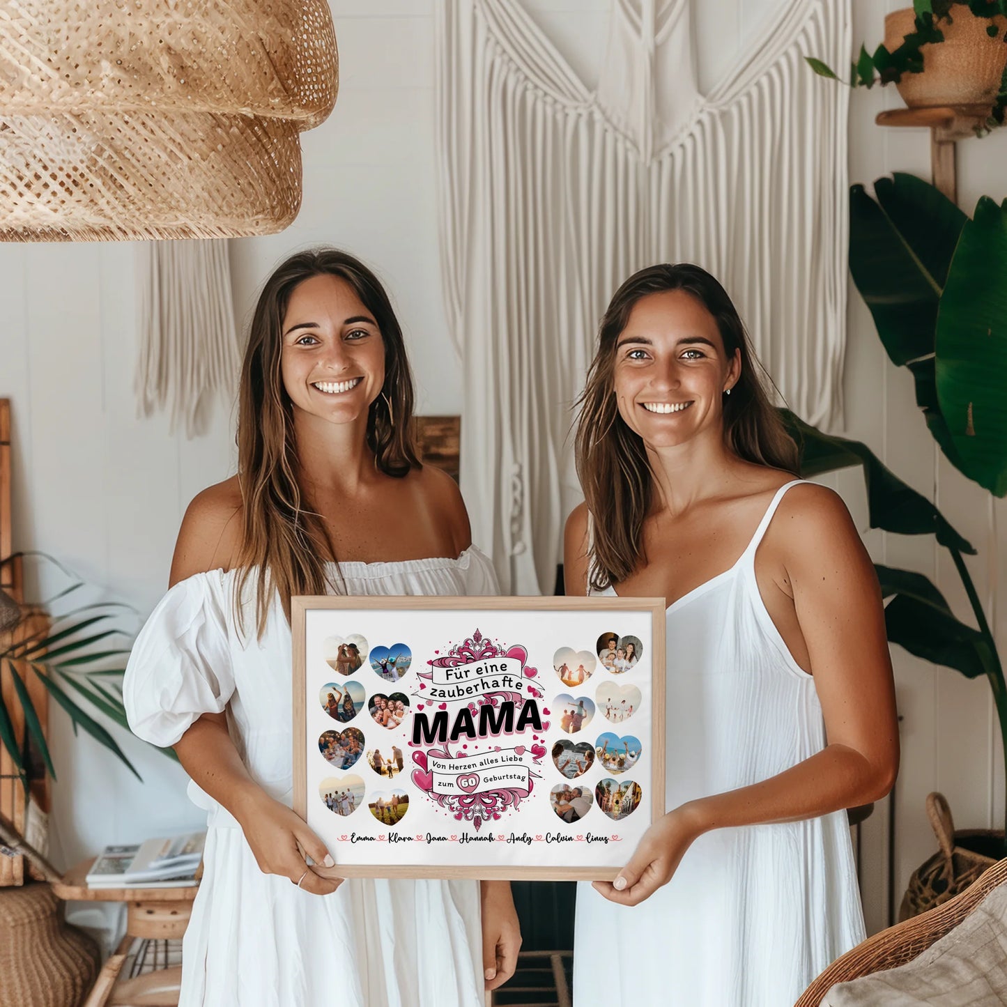 Geschenkposter individuell Geburtstag Zauberhafte Mama Alter änderbar