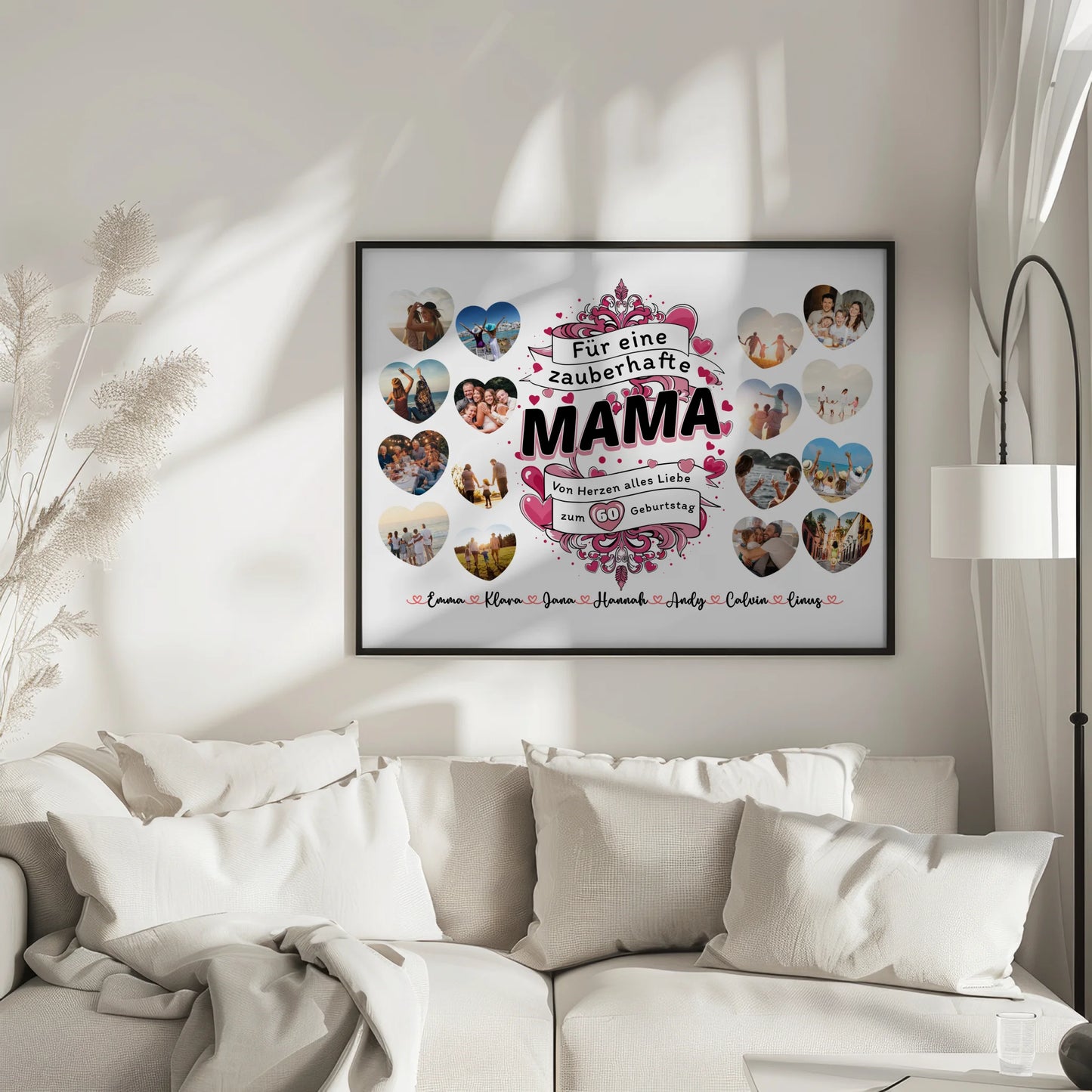 Geschenkposter individuell Geburtstag Zauberhafte Mama Alter änderbar
