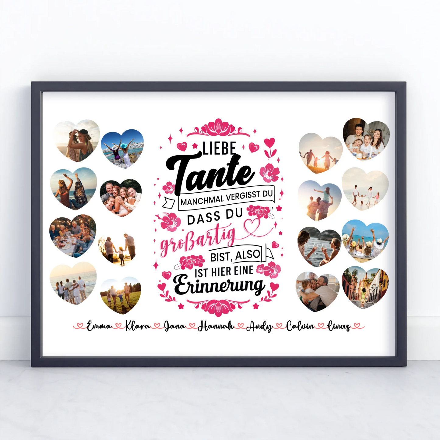 Individuelles Poster Keine Sorge Tante Geburtstag zur Erinnerung