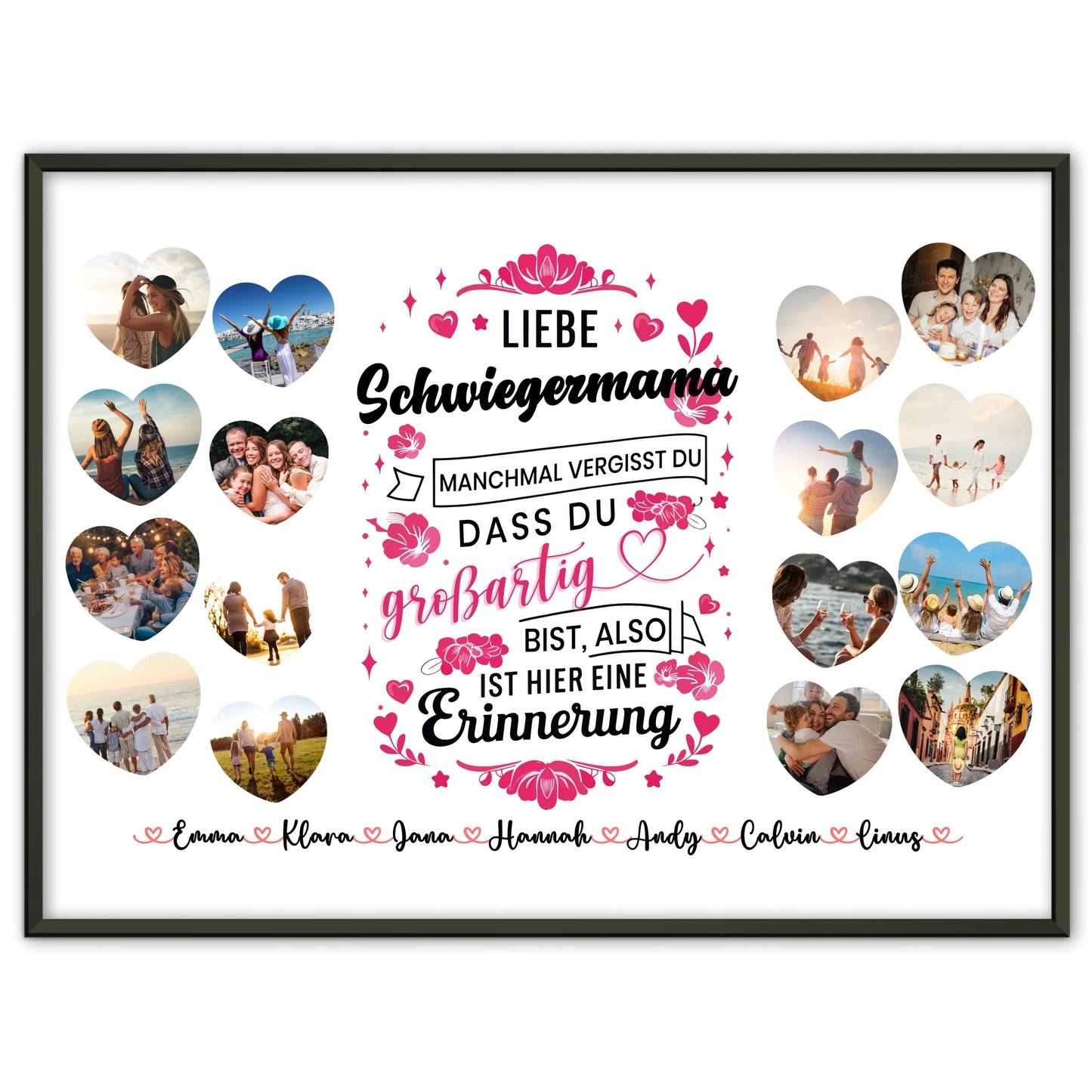 Poster als Geschenkidee Keine Sorge Schwiegermama Geburtstag zur Erinnerung