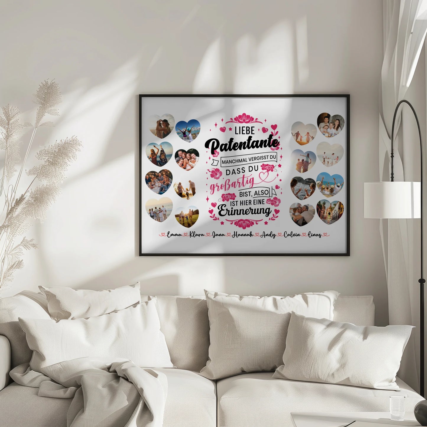 Geschenkposter individuell Keine Sorge Patentante Geburtstag zur Erinnerung