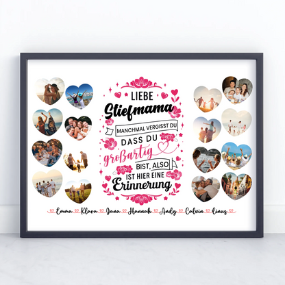 Eigenes Design Poster Keine Sorge Stiefmama Geburtstag zur Erinnerung