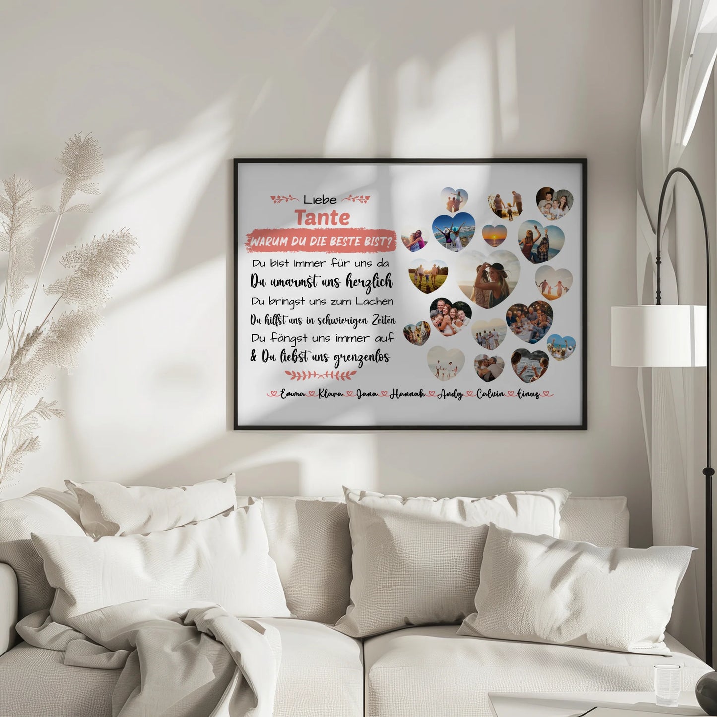 Eigenes Design Poster Tante Geburtstag Warum du die beste bist