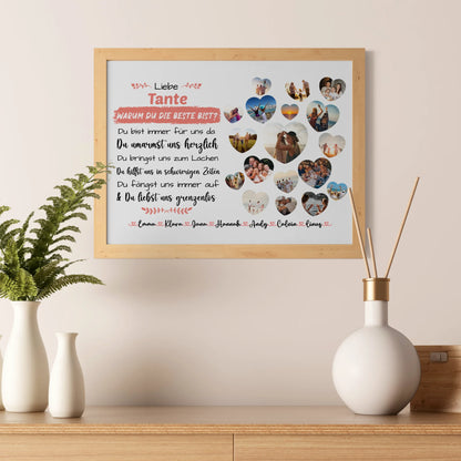 Eigenes Design Poster Tante Geburtstag Warum du die beste bist