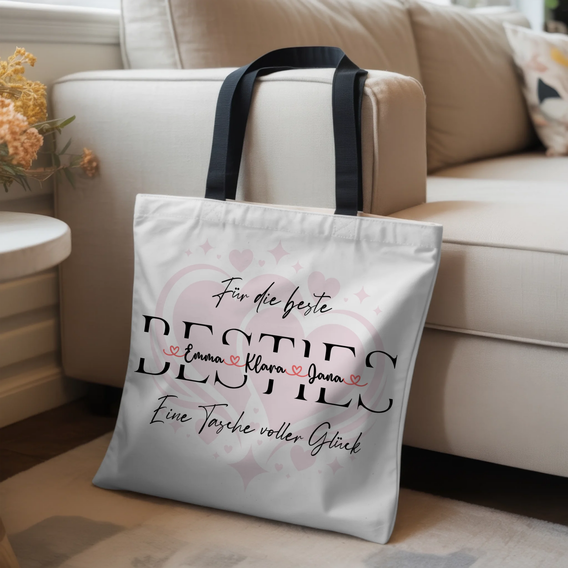 Tasche Mit Namen Personalisiert Beste Freundin Stofftasche 3