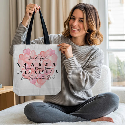 Mom Tasche Mit Namen personalisierte Mama Einkaufstasche mit Wunschtext 2