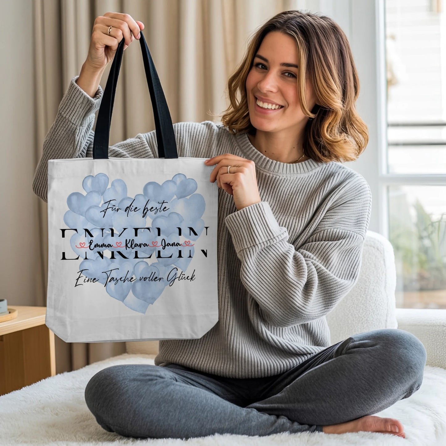 Tasche Mit Namen Personalisiert für ENKELIN Stoffbeutel mit Motiv & Wunschtext 2