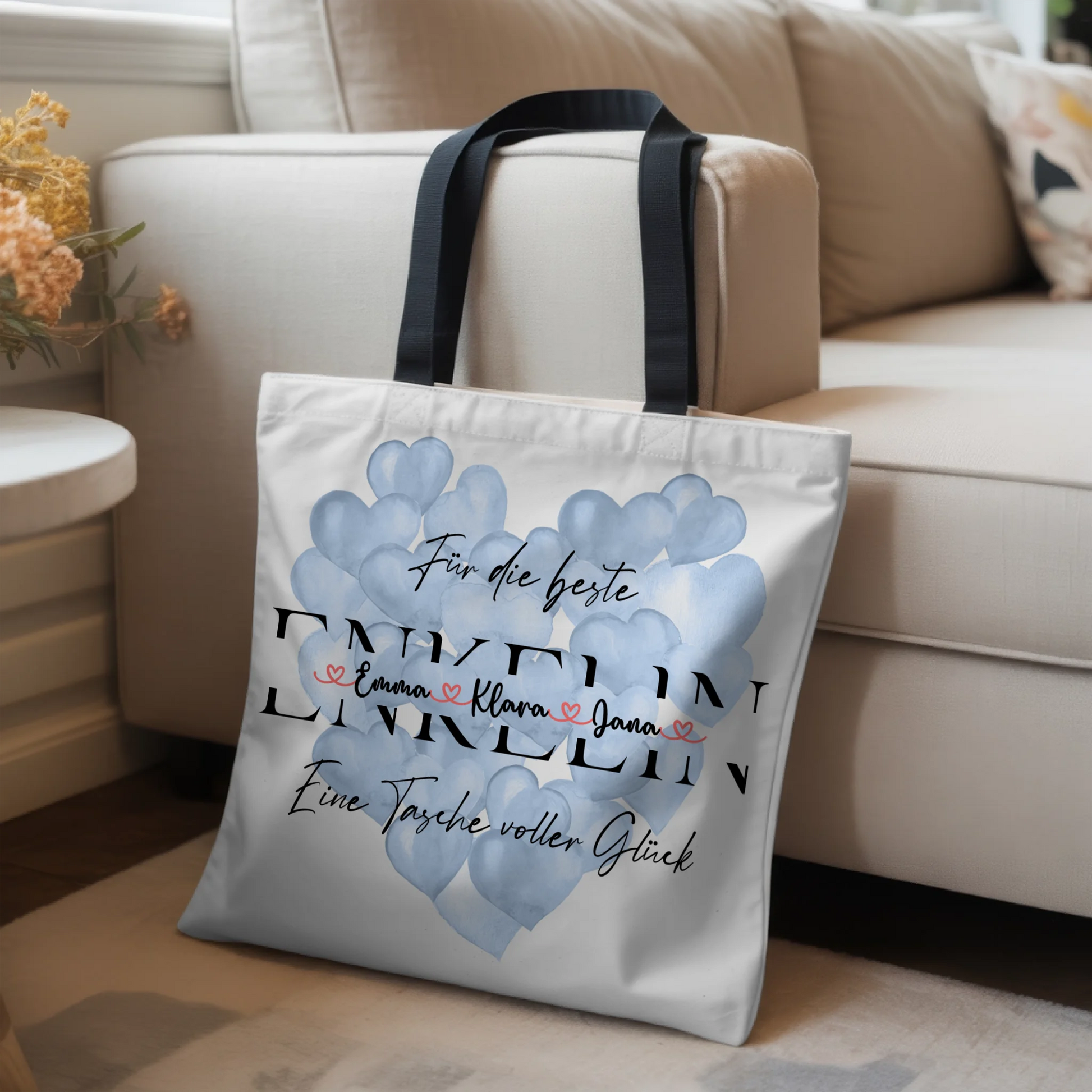 Tasche Mit Namen Personalisiert für ENKELIN Stoffbeutel mit Motiv & Wunschtext 3