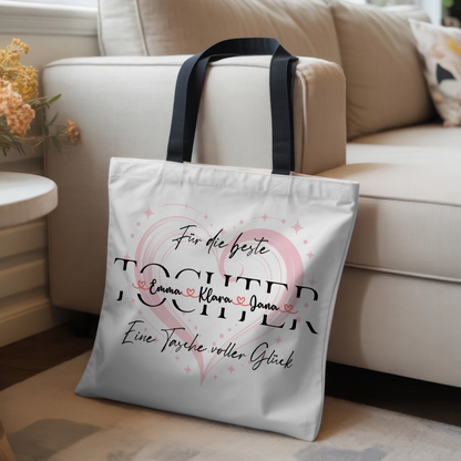 Tasche Mit Namen Personalisiert für Tochter Stoffbeutel 3