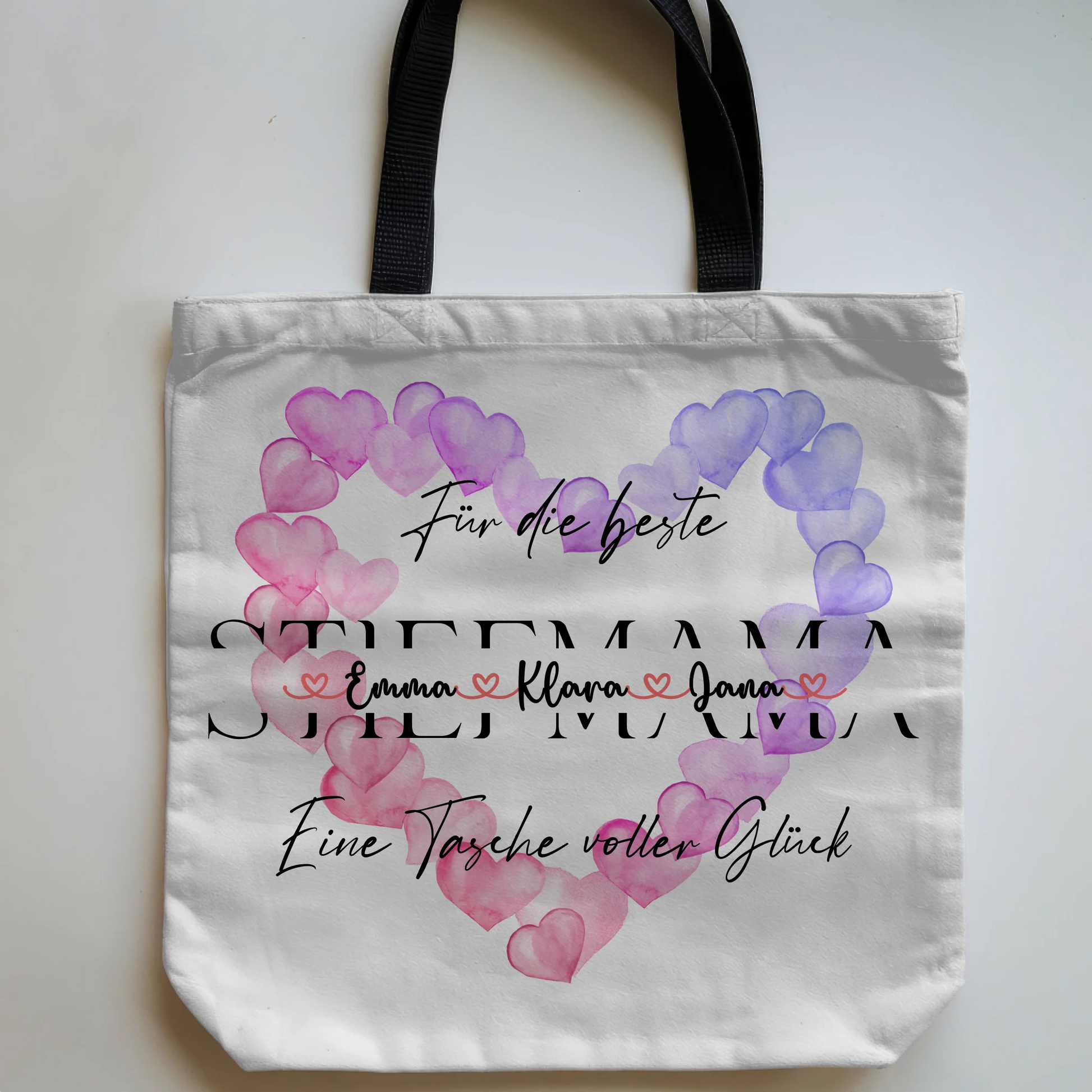 Tasche Mit Namen Personalisiert Stiefmama mit Wunschtext & Bild 5