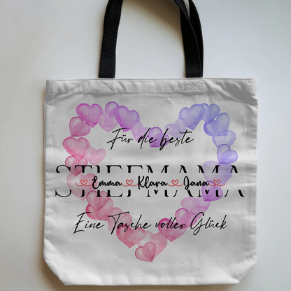 Tasche Mit Namen Personalisiert Stiefmama mit Wunschtext & Bild 5