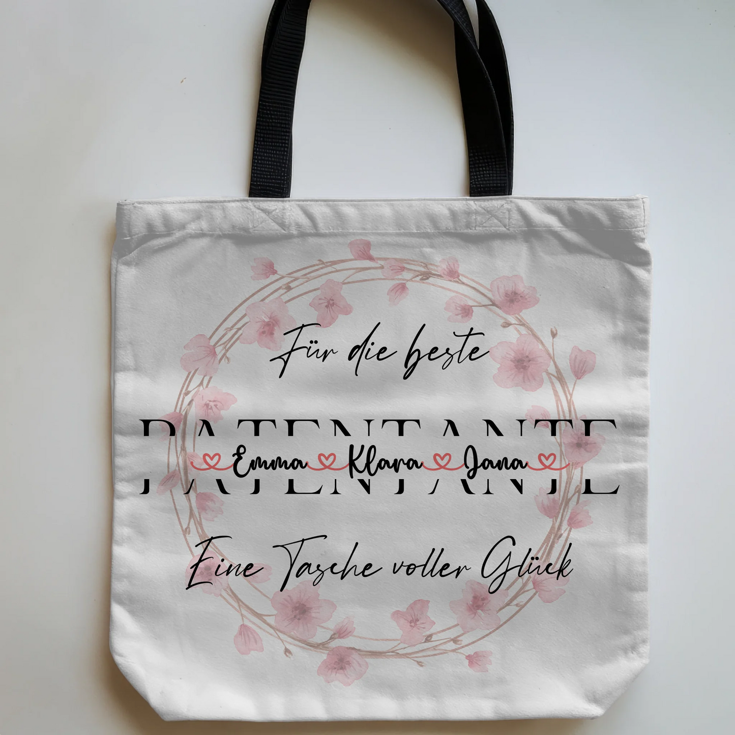 Tasche Mit Namen Personalisiert Patentante Stoffbeutel mit Wunschtext 5